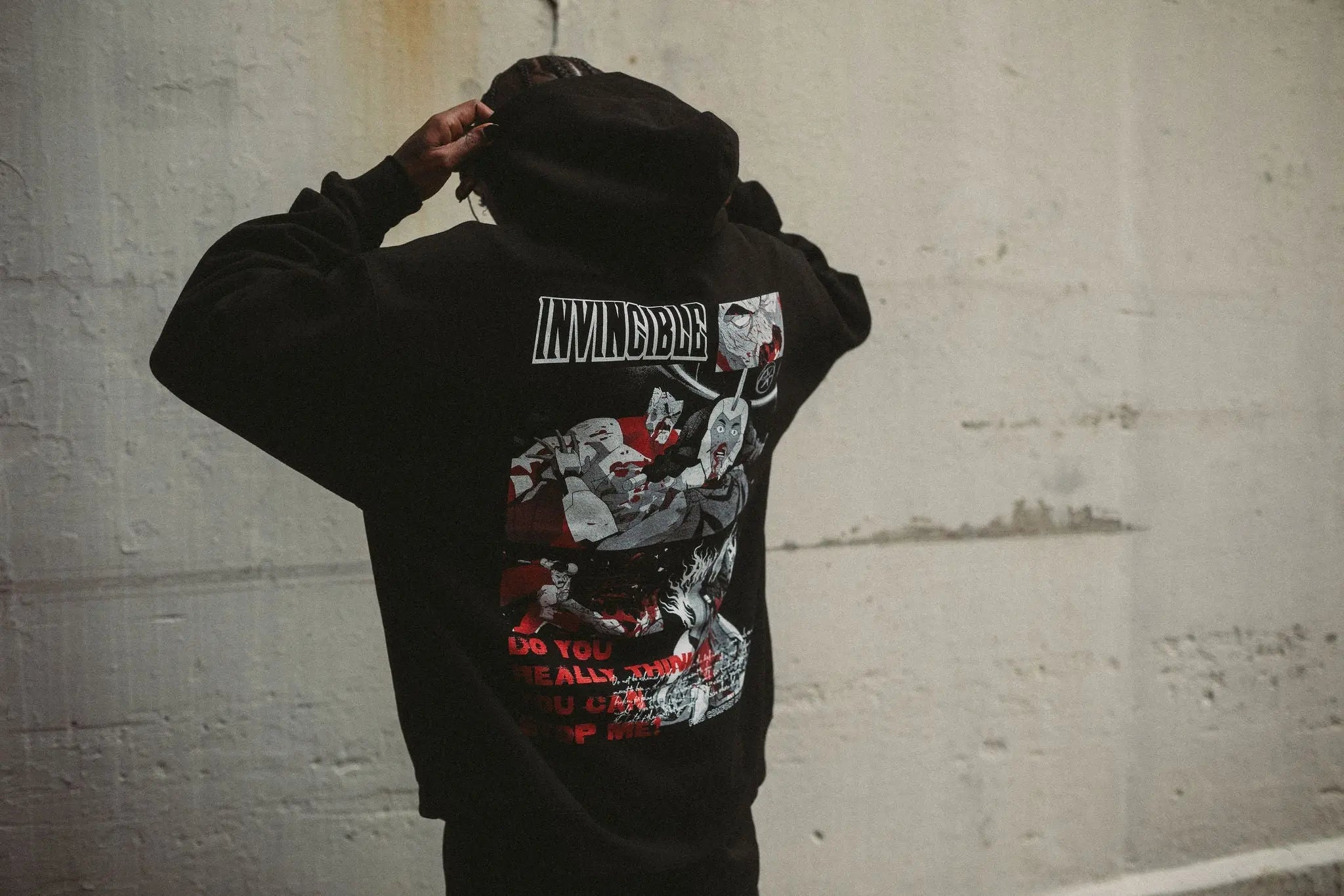 Neck Snap Pullover Hoodie Any Means Necessary Clothing