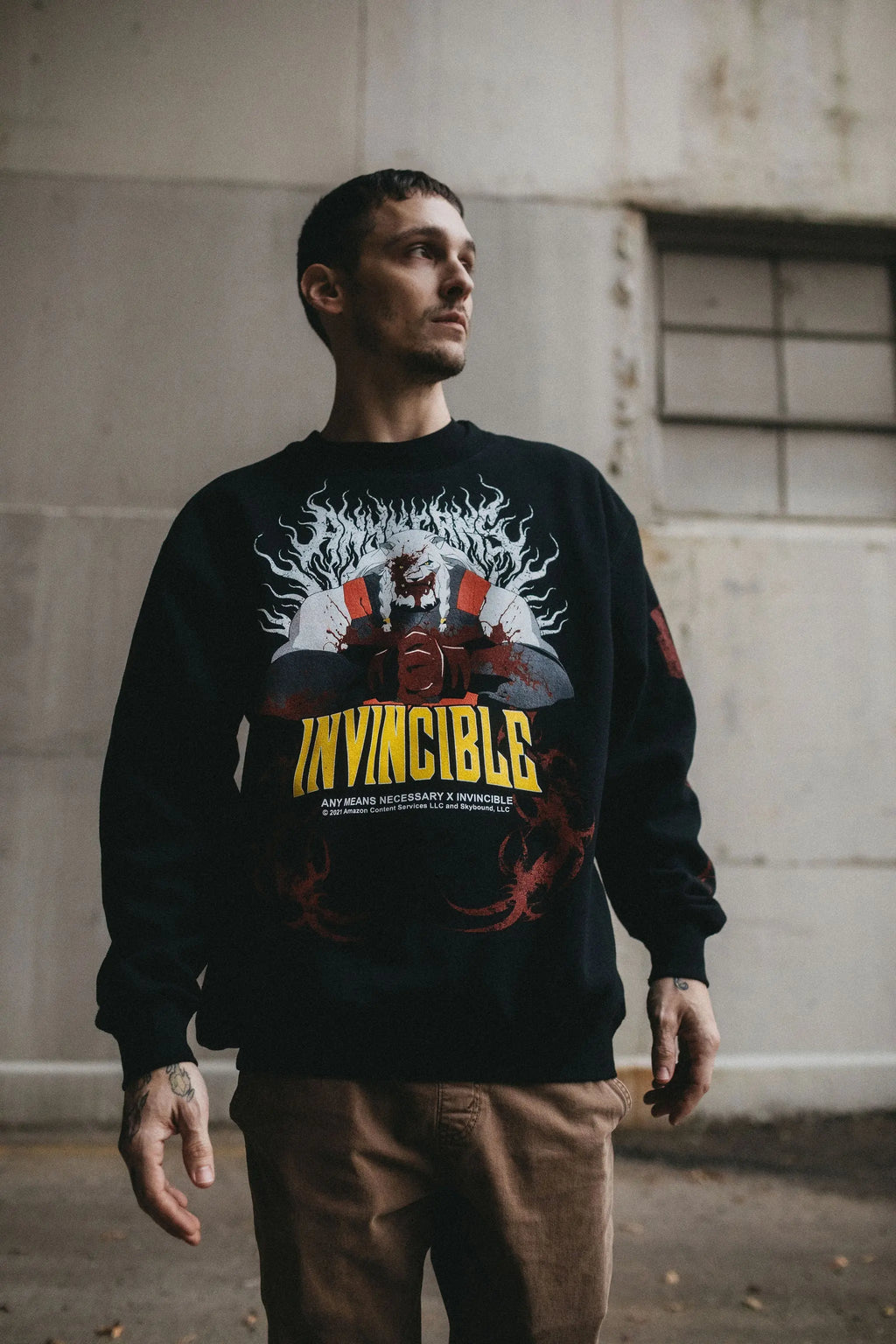 Thirst For Battle Crewneck Sweatshirt Any Means Necessary Clothing