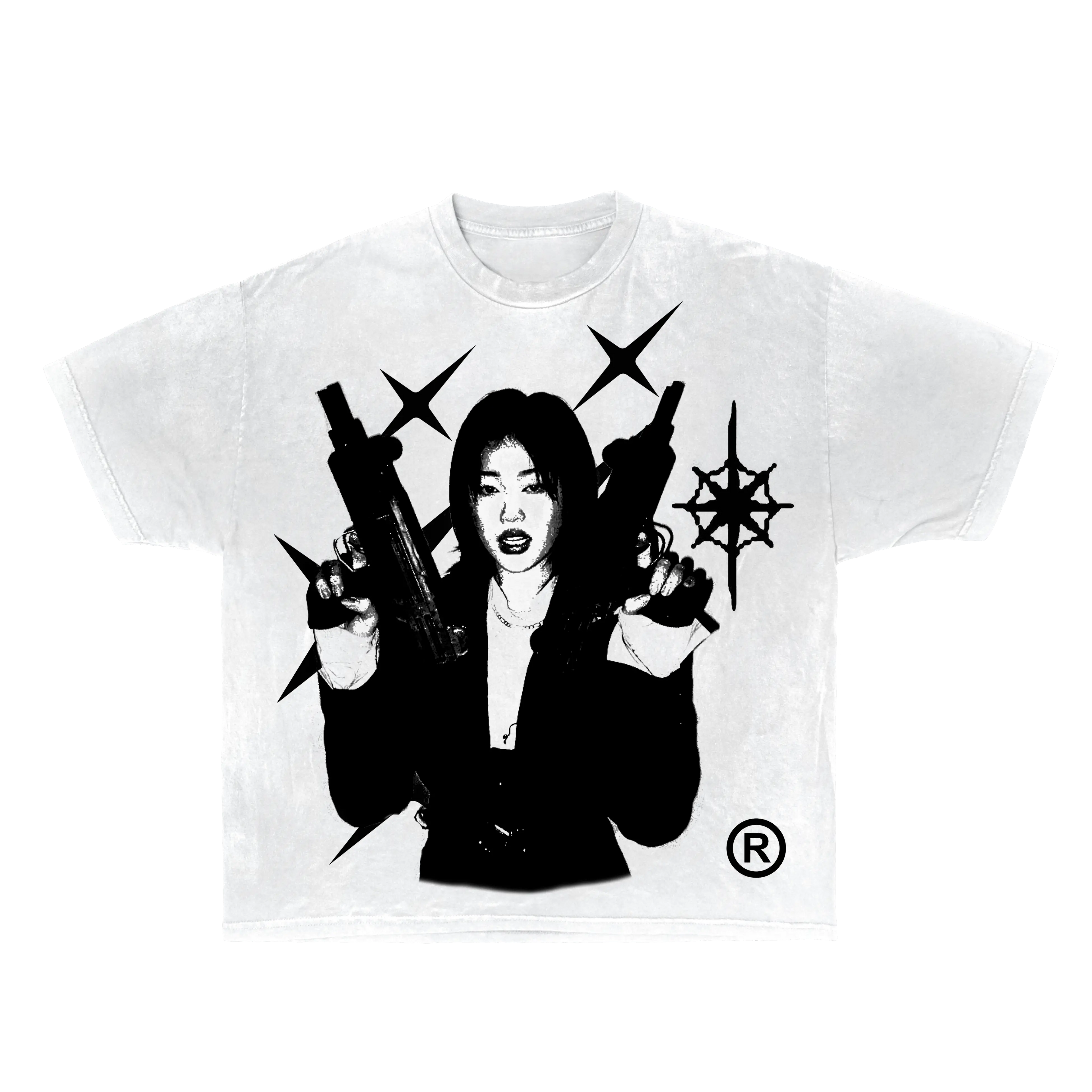 Twin Uzi Streetwear Tee 100 Percent Cotton True To Size Casual Graphic Shirt For Everyday Wear ArnukiClothing