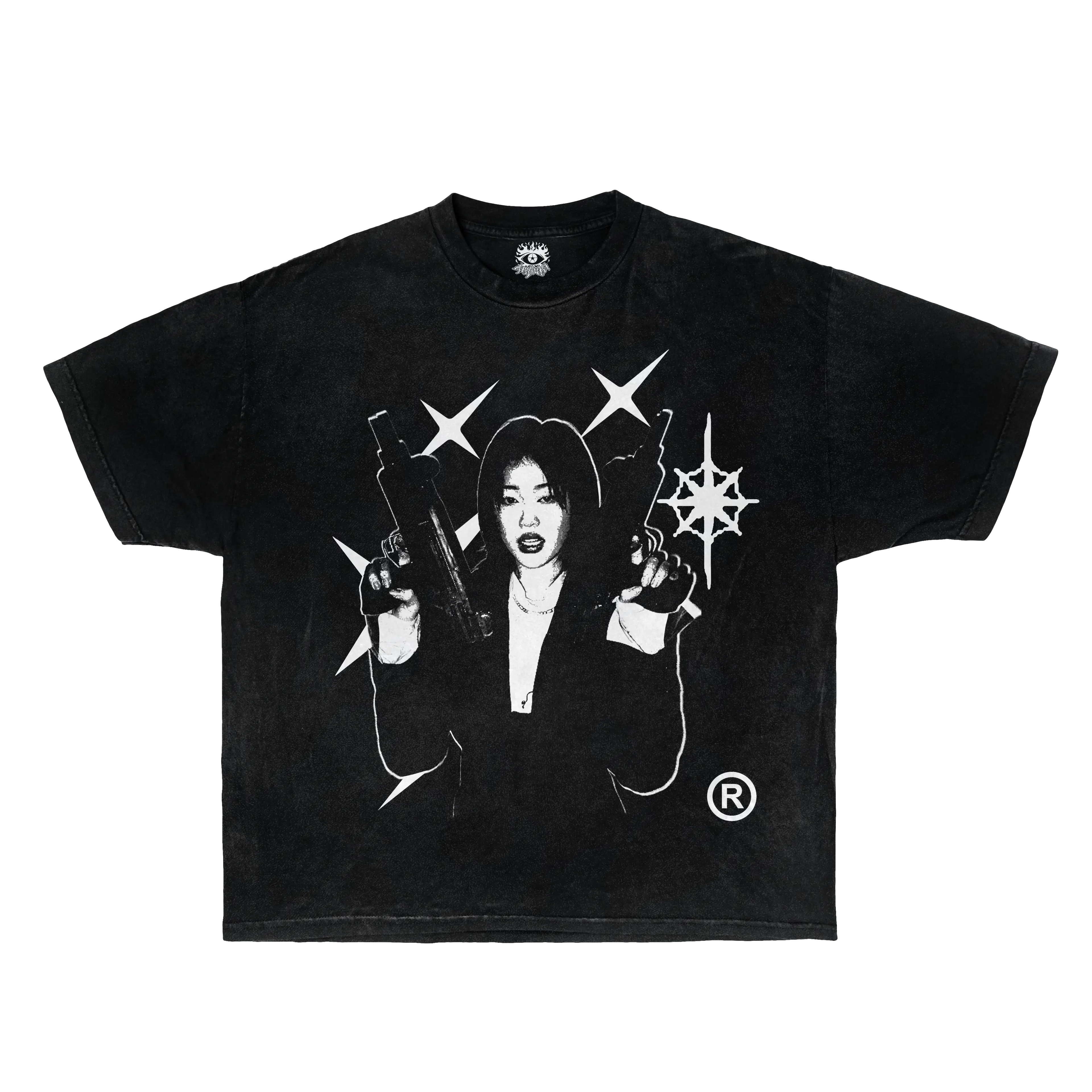 Twin Uzi Streetwear Tee 100 Percent Cotton True To Size Casual Graphic Shirt For Everyday Wear ArnukiClothing