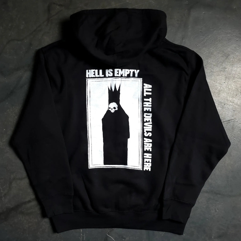Hell is Empty Zip Up Hoodie Any Means Necessary Clothing