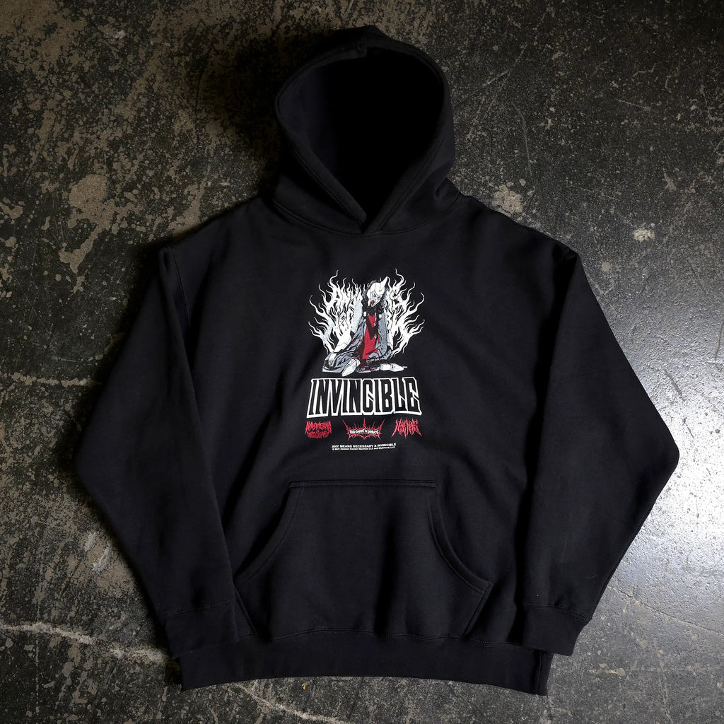 Neck Snap Pullover Hoodie Any Means Necessary Clothing