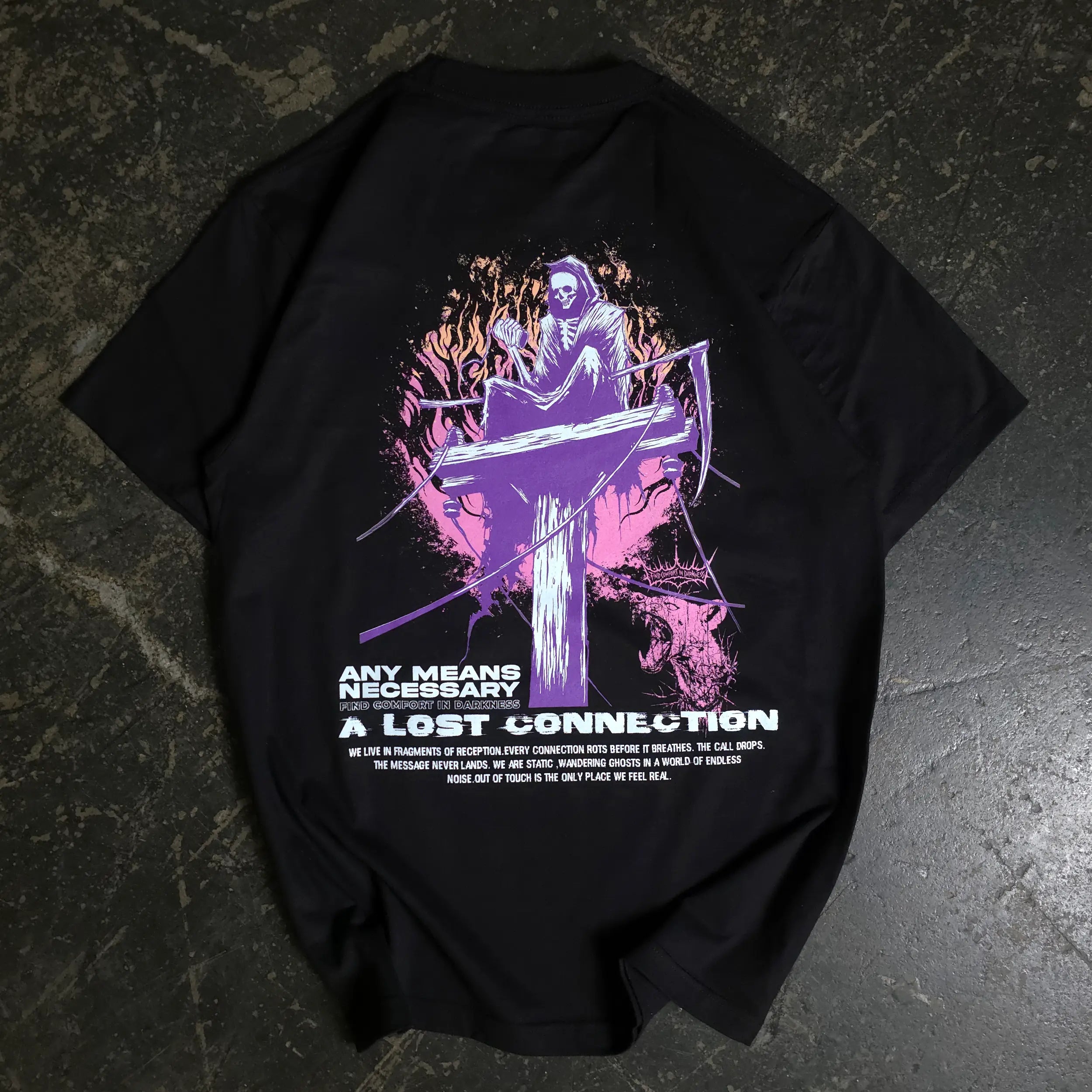 Lost Connection T-Shirt Any Means Necessary Clothing