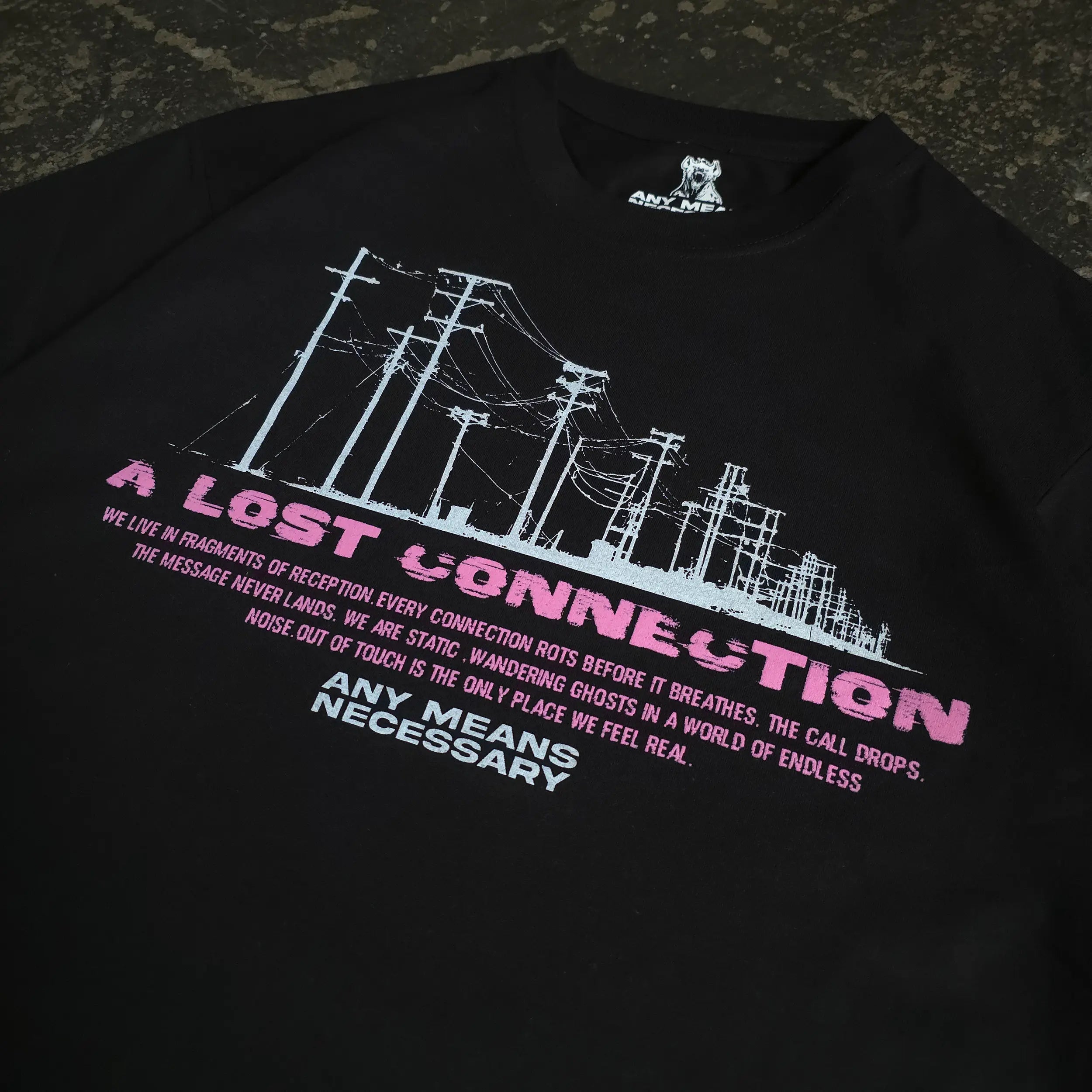 Lost Connection T-Shirt Any Means Necessary Clothing