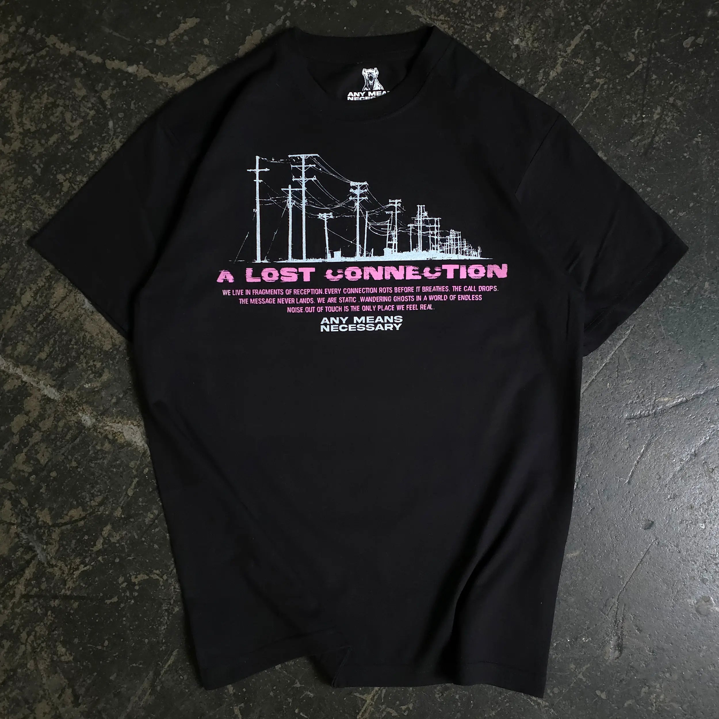 Lost Connection T-Shirt Any Means Necessary Clothing