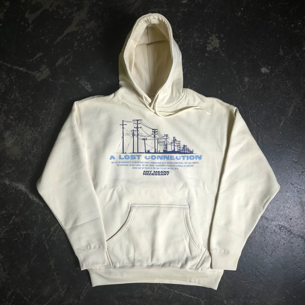 Lost Connection Pullover Hoodie Bone Any Means Necessary Clothing