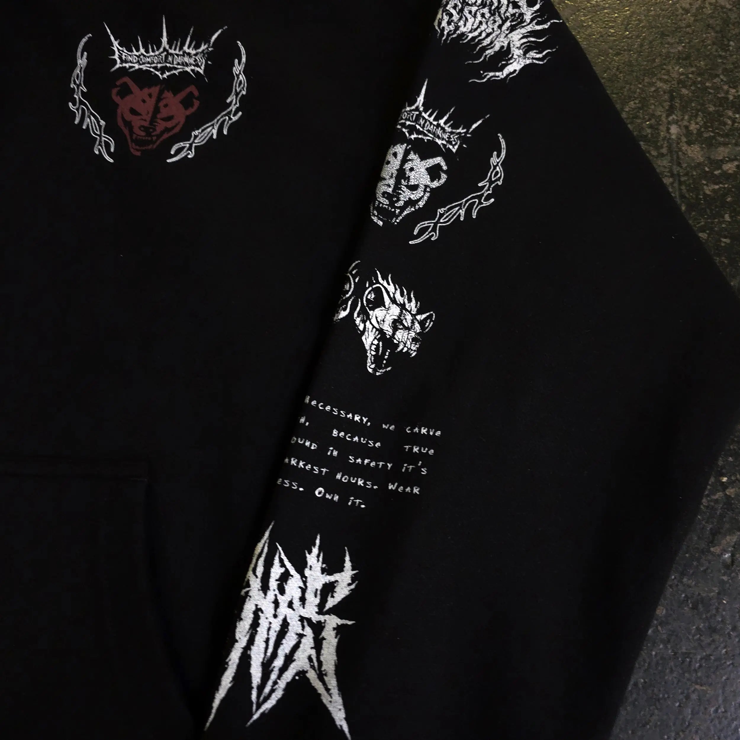 Mantra Pullover Hoodie Any Means Necessary Clothing