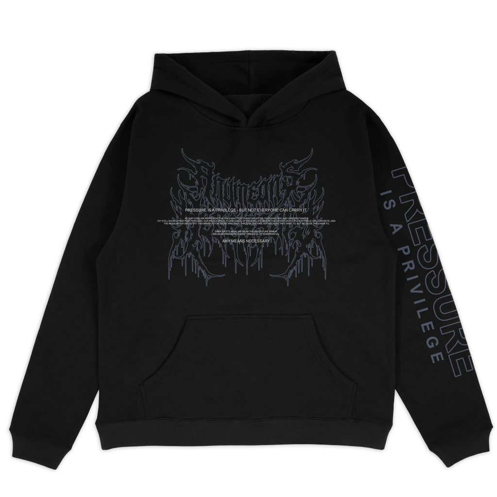 Pressure Pullover Hoodie Black Any Means Necessary Clothing