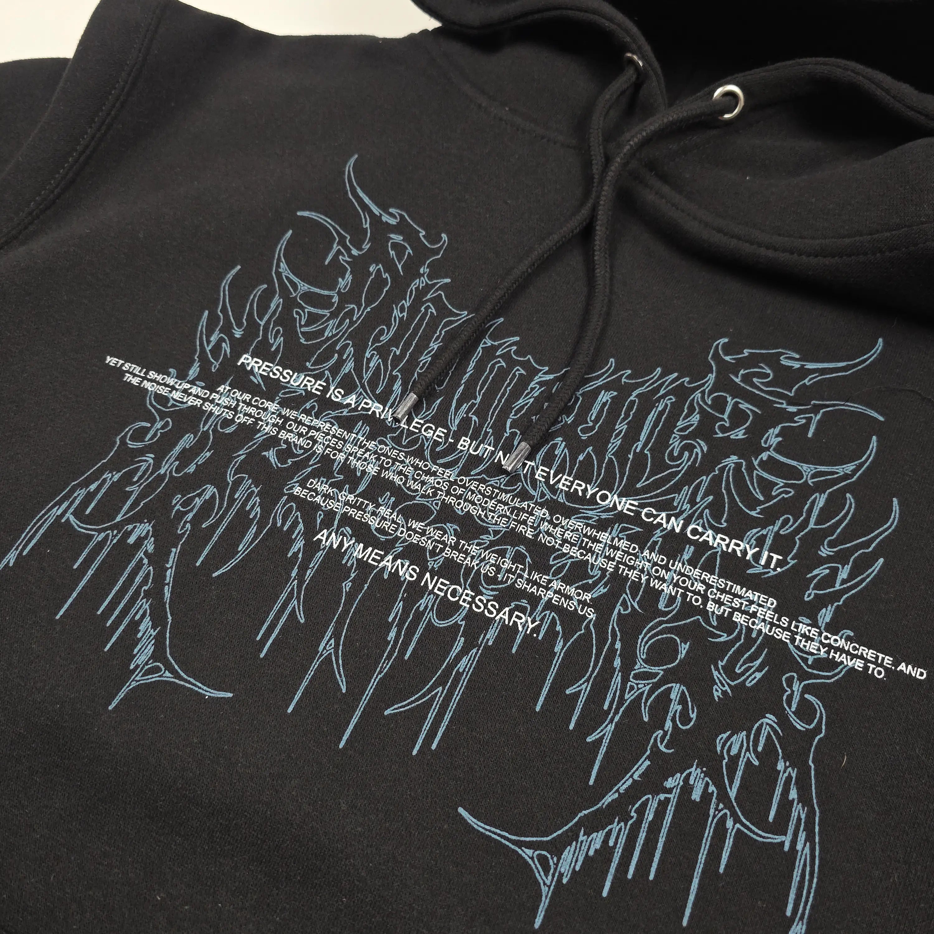 Pressure Pullover Hoodie Black Any Means Necessary Clothing