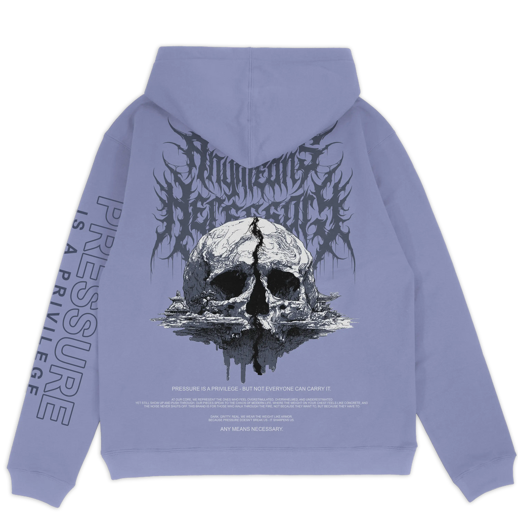 Pressure Pullover Hoodie Grape Any Means Necessary Clothing