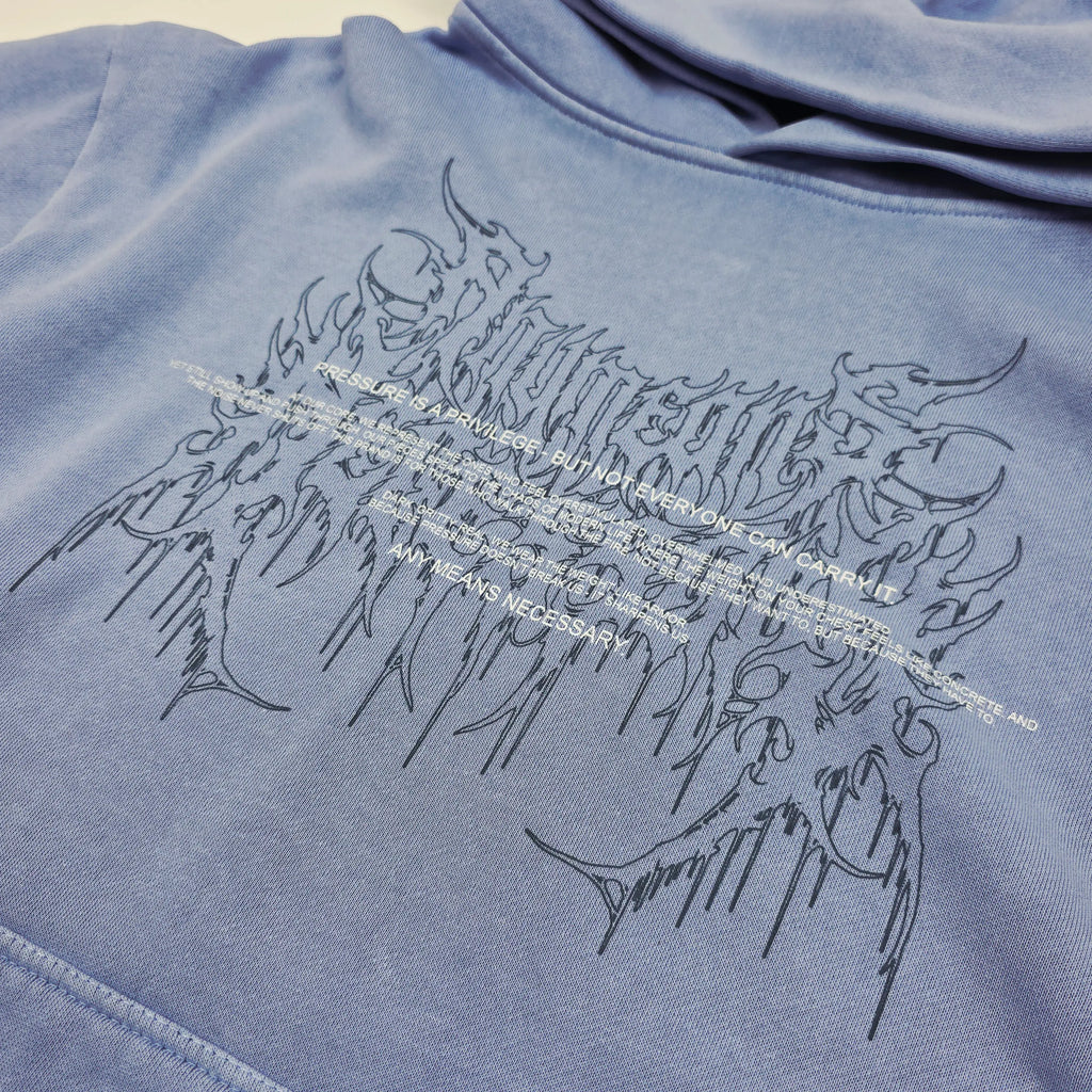 Pressure Pullover Hoodie Grape Any Means Necessary Clothing