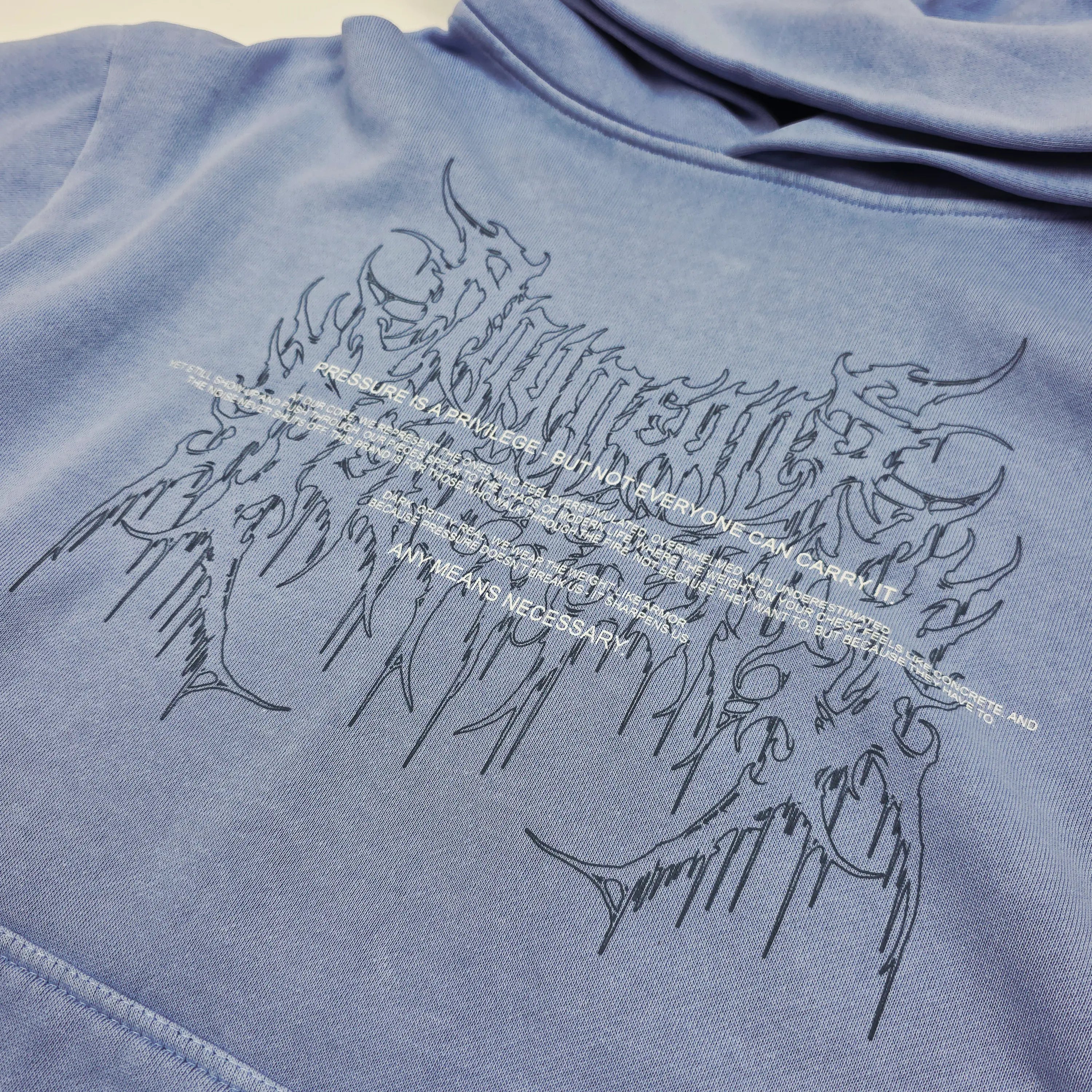 Pressure Pullover Hoodie Grape Any Means Necessary Clothing