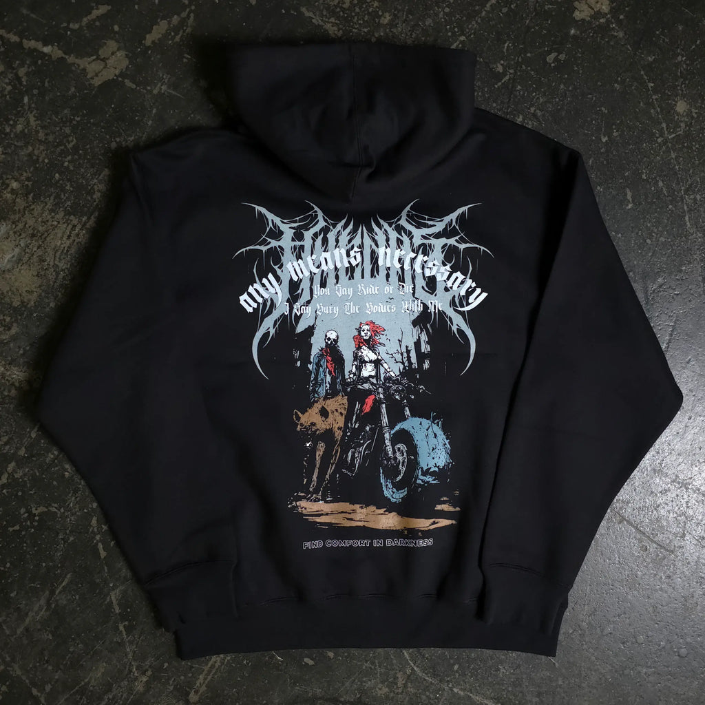 Ride or Die Zip Up Hoodie Any Means Necessary Clothing