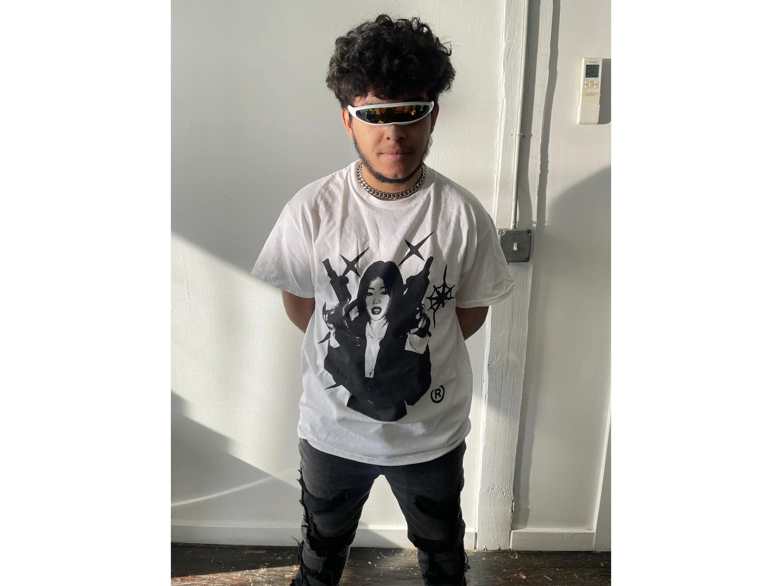 Twin Uzi Streetwear Tee 100 Percent Cotton True To Size Casual Graphic Shirt For Everyday Wear ArnukiClothing