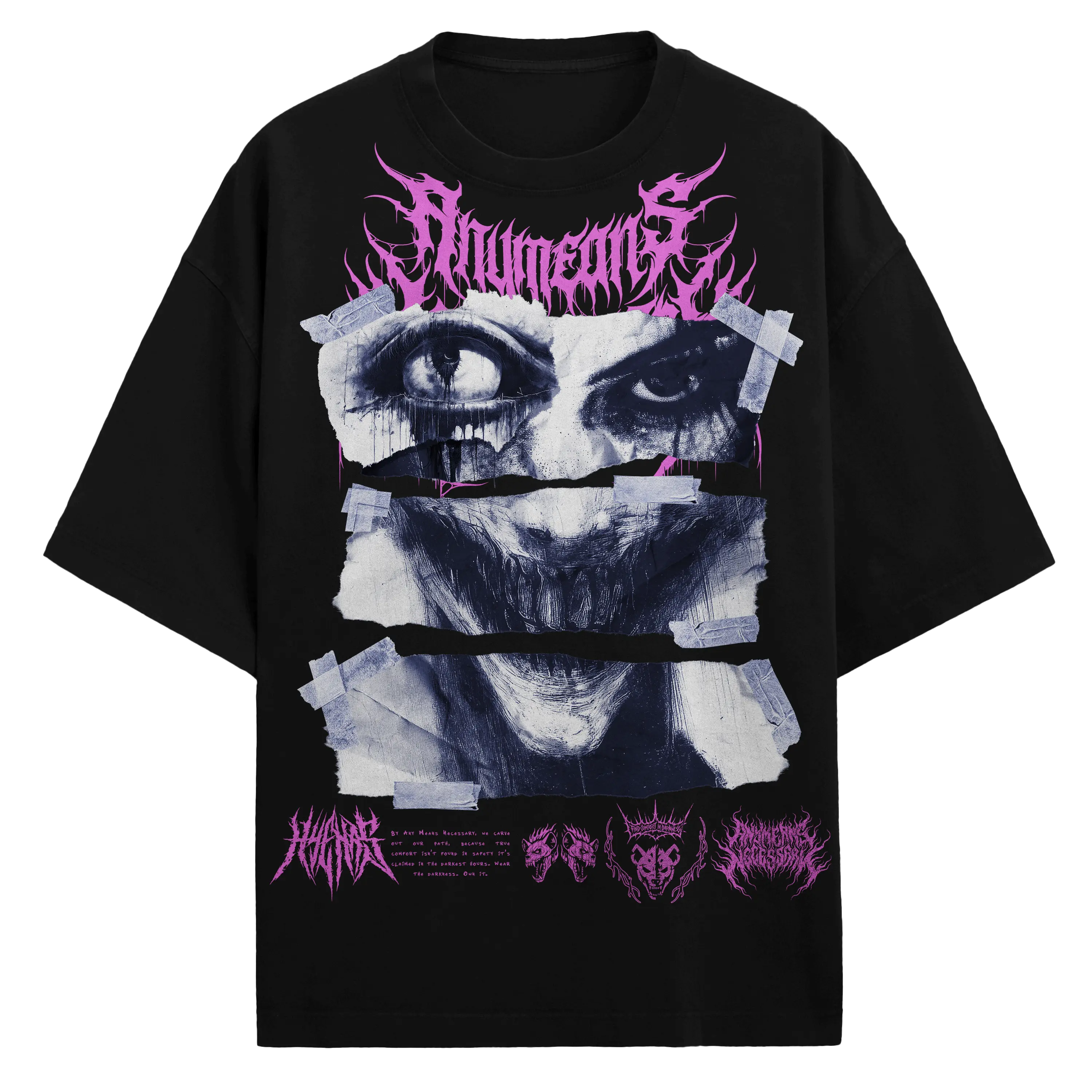 What Lies Beneath T-Shirt Black Any Means Necessary Clothing