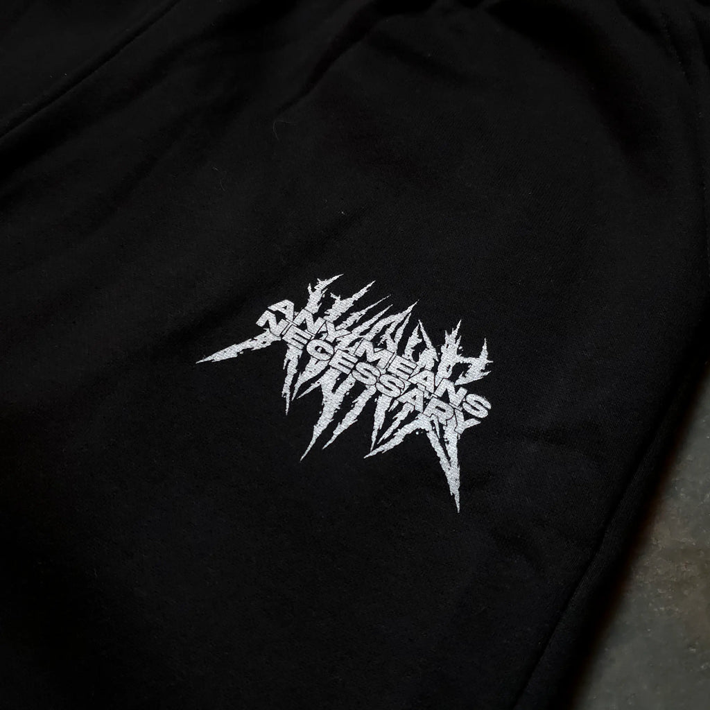 Any Means Necessary Clothing Mantra Sweatpants, black, relaxed fit with drawstring waist, casual and comfortable for everyday wear