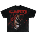 Playboi Carti Streetwear Tee Short Sleeve Red And Black Graphic Shirt For Fans Everywhere ArnukiClothing