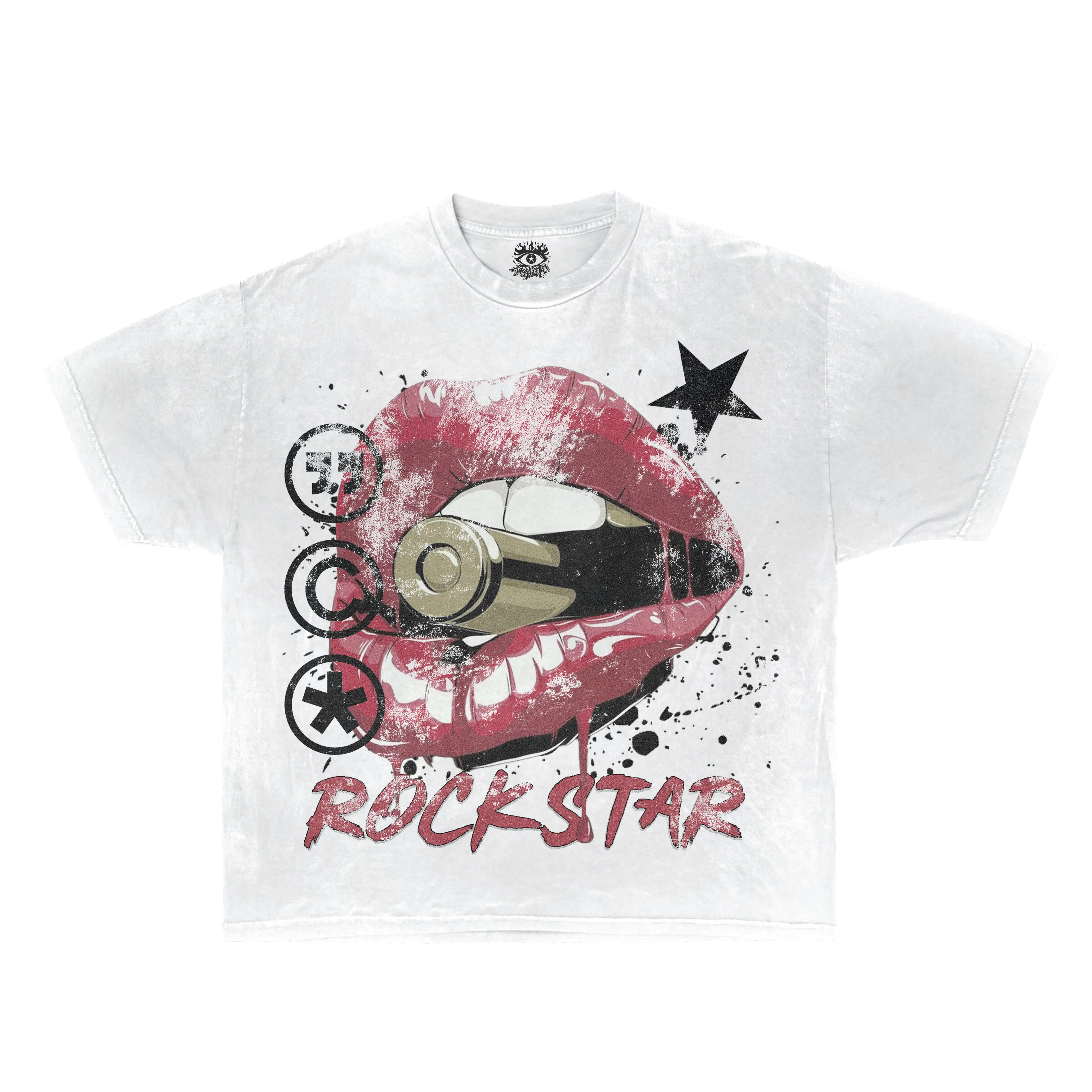 Rockstar Streetwear White Cotton Tee Casual Wardrobe Essential True To Size For Confident Everyday Style ArnukiClothing